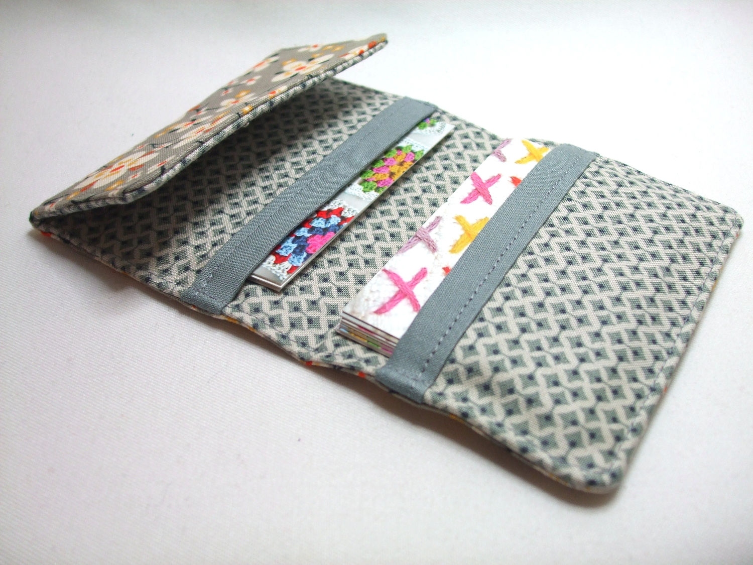 Credit Card Holder Pattern – owl and sewing cat