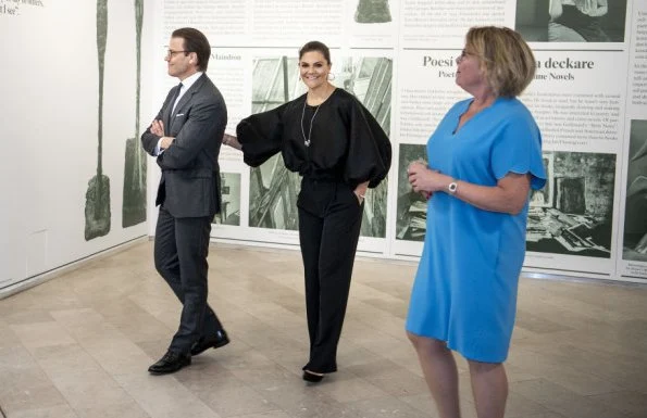 Crown Princess Victoria wore STYLEIN millie top black blouse Stylein, Sophie by Sophie Pyramid Hoops