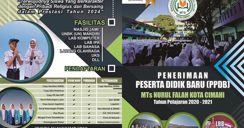 PPDB MTs NURUL FALAH KOTA CIMAHI TAHUN PELAJARAN 2020/2021