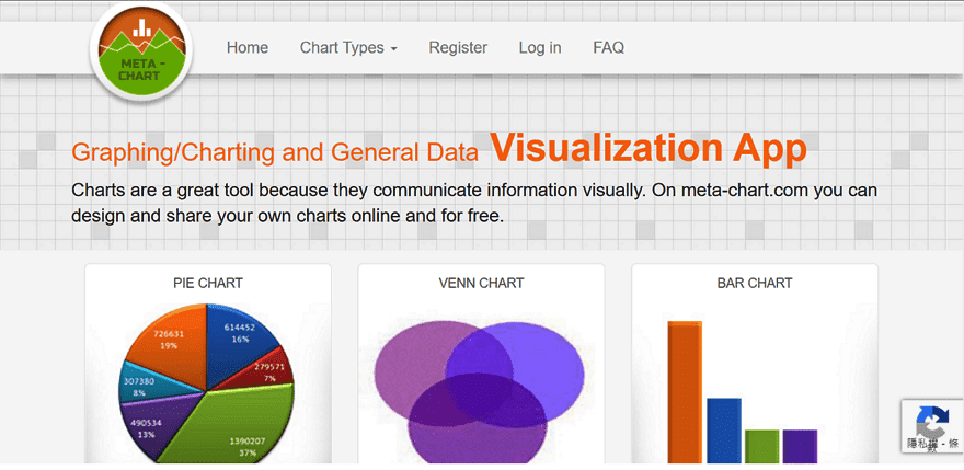 Meta-Chart免費統計圖表產生器，提供12種圖表版型可輸出 PNG、SVG、PDF 格式