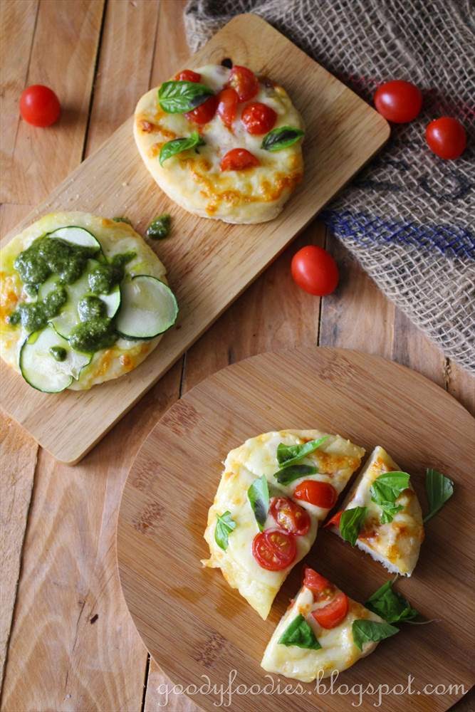 GoodyFoodies Twoingredient instant pizza dough + Recipe for Mini