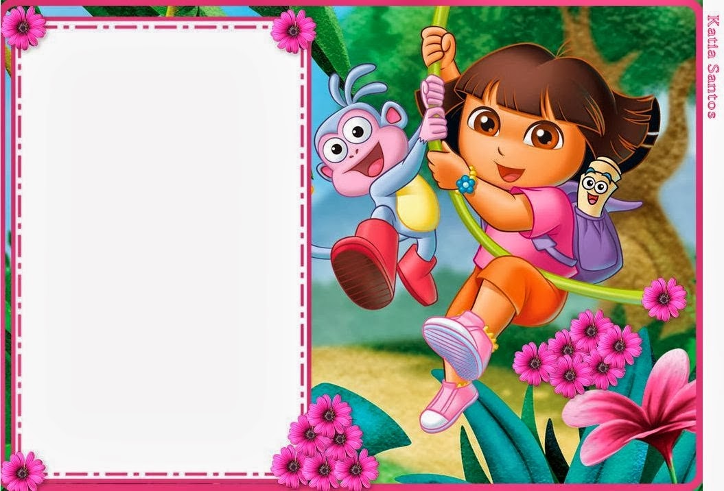 Free Printable Dora Birthday Invitation Cards