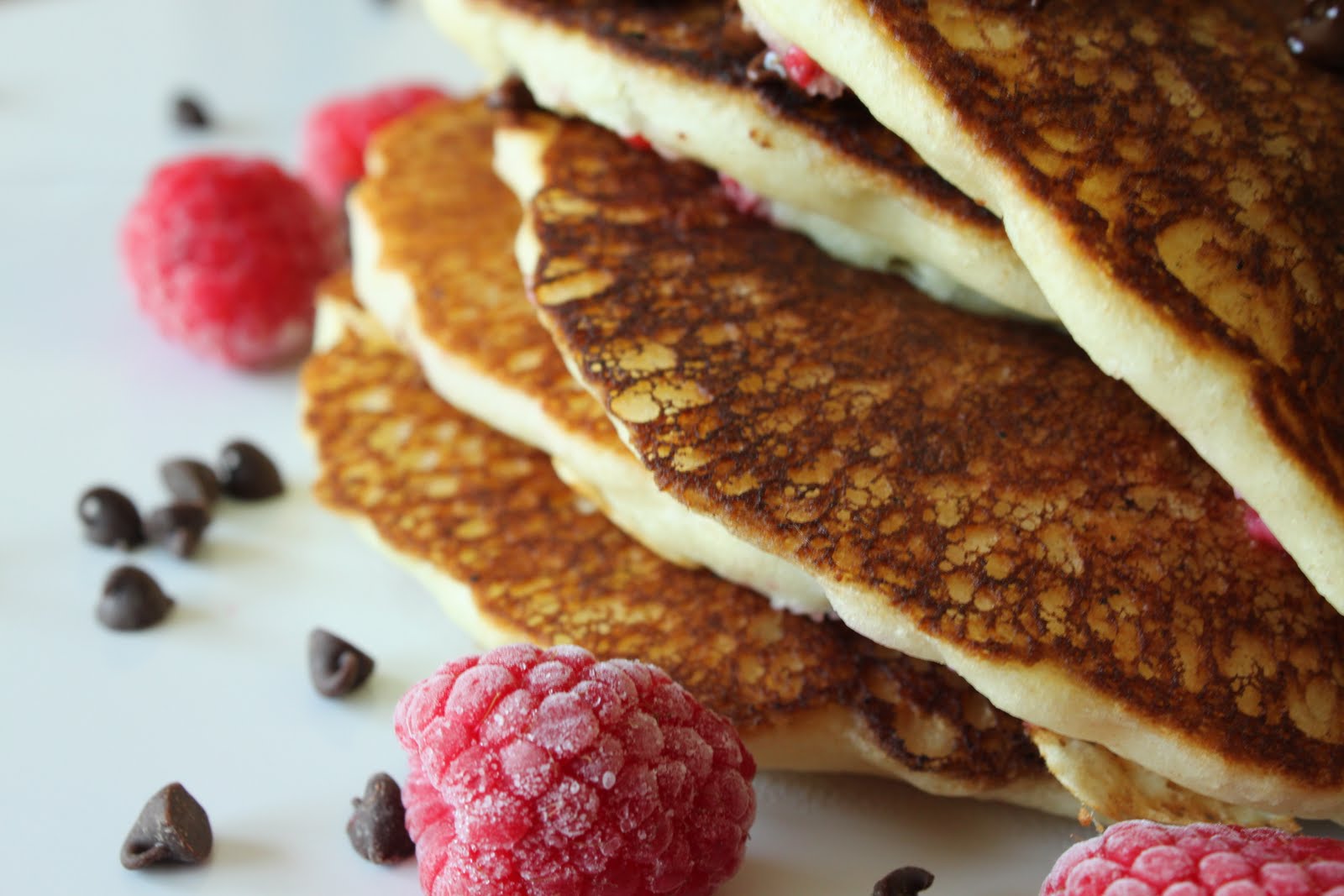 Once Upon A Pie Raspberry ChocolateChip Pancakes