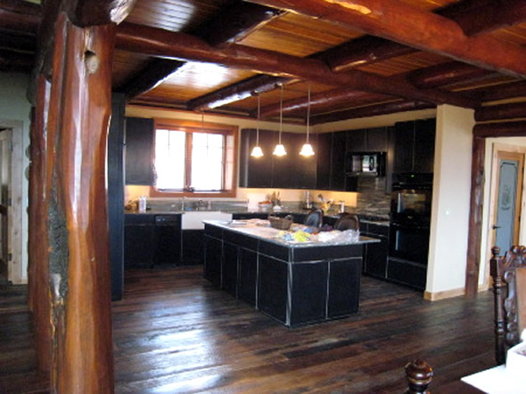 Log Cabin Kitchens Interior Design Ideas