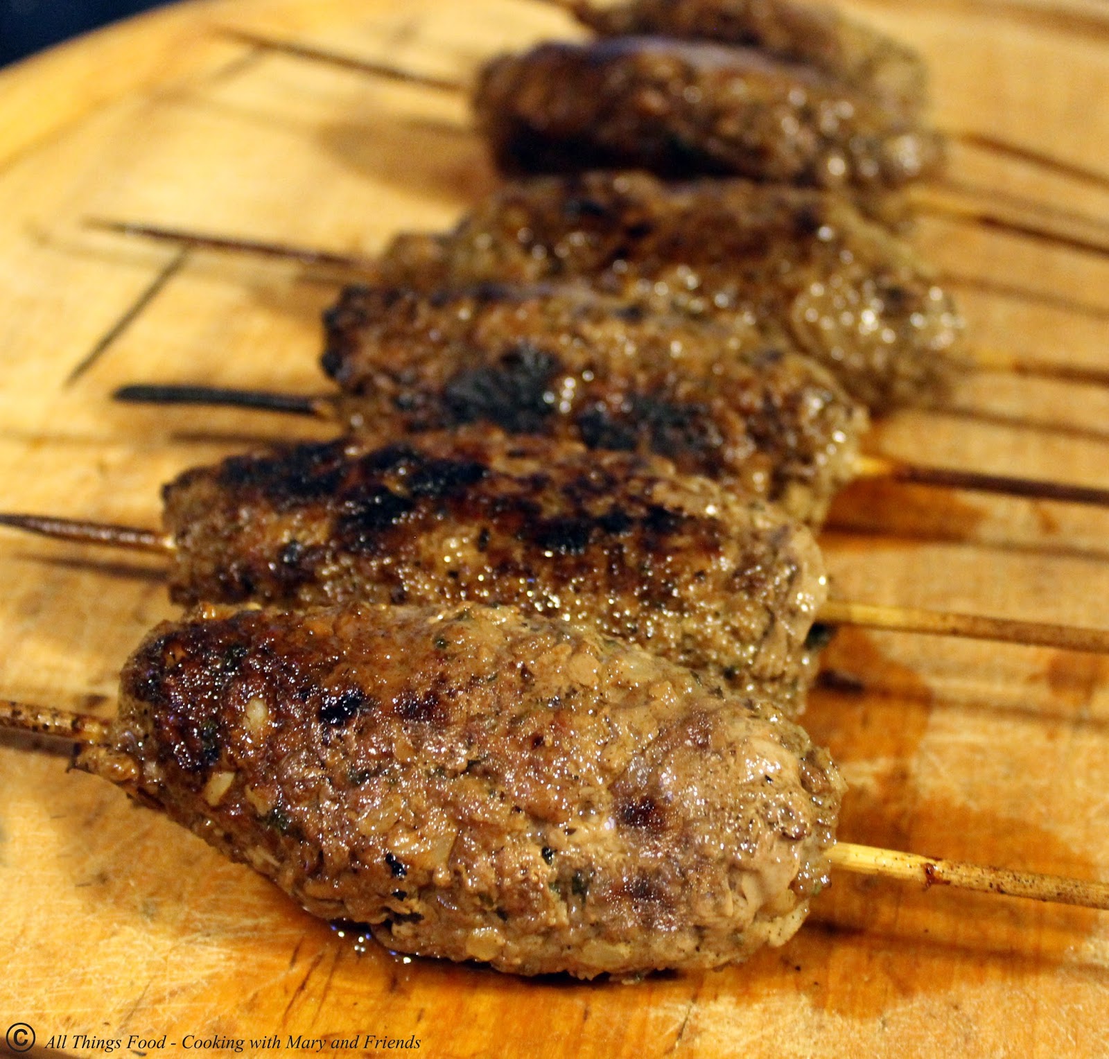 Cooking With Mary and Friends Grilled Lamb Kofta Kebabs