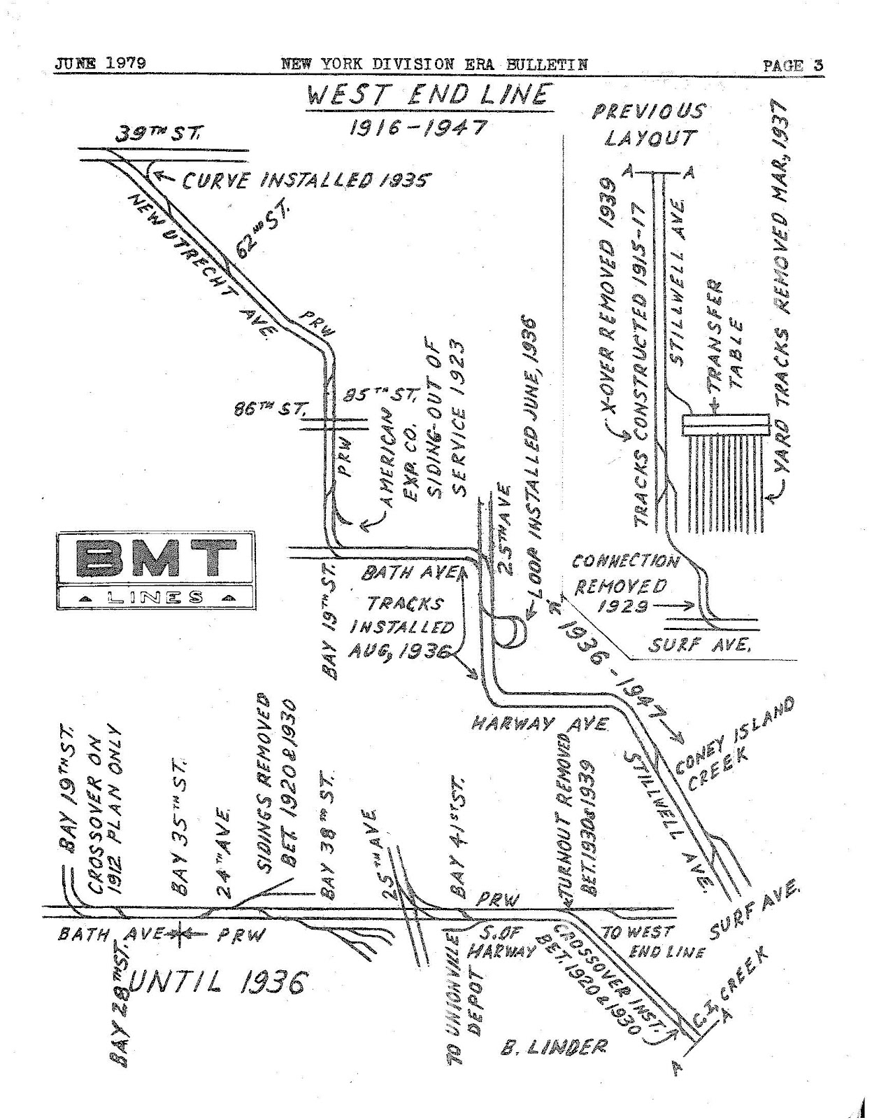 Streetcars and Spatial Analysis West End Trolley (Brooklyn) 19161947