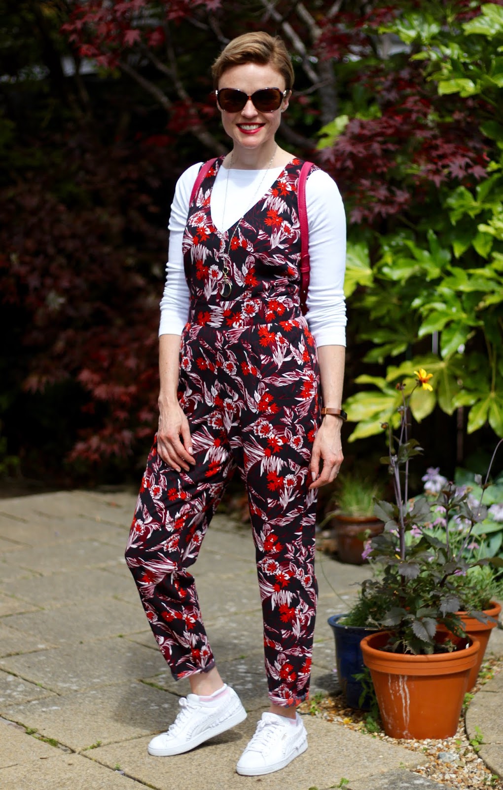 Casual Floral Jumpsuit Summer Outfit Fake Fabulous