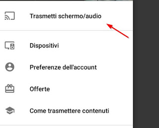 Trasmetti Chromecast App Google Home