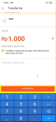 minimal transfer antar shopeepay berapa