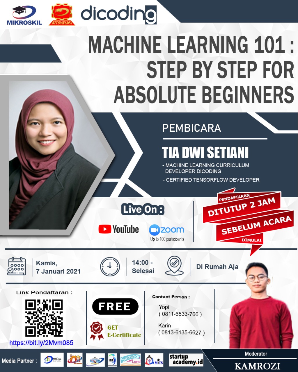 Webinar Machine Learning 101 Step By Step For Absolute Beginners