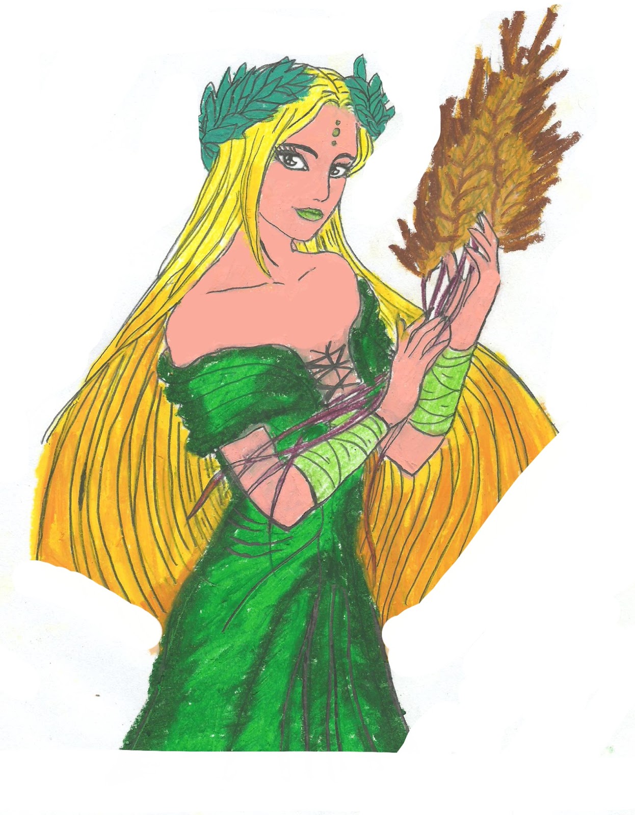 How To Draw Demeter Step By Step