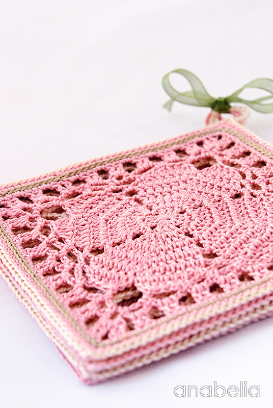 Japanese square crochet coasters by Anabelia Japanese square crochet coasters by Anabelia