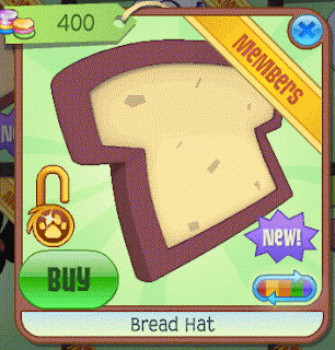 A GIF showing the Bread Hat in all it's different colours.