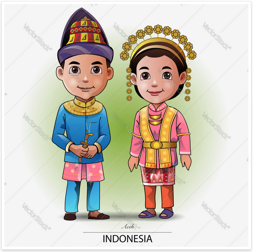 Pakaian Adat Sumatera Barat Kartun - misterdudu.com