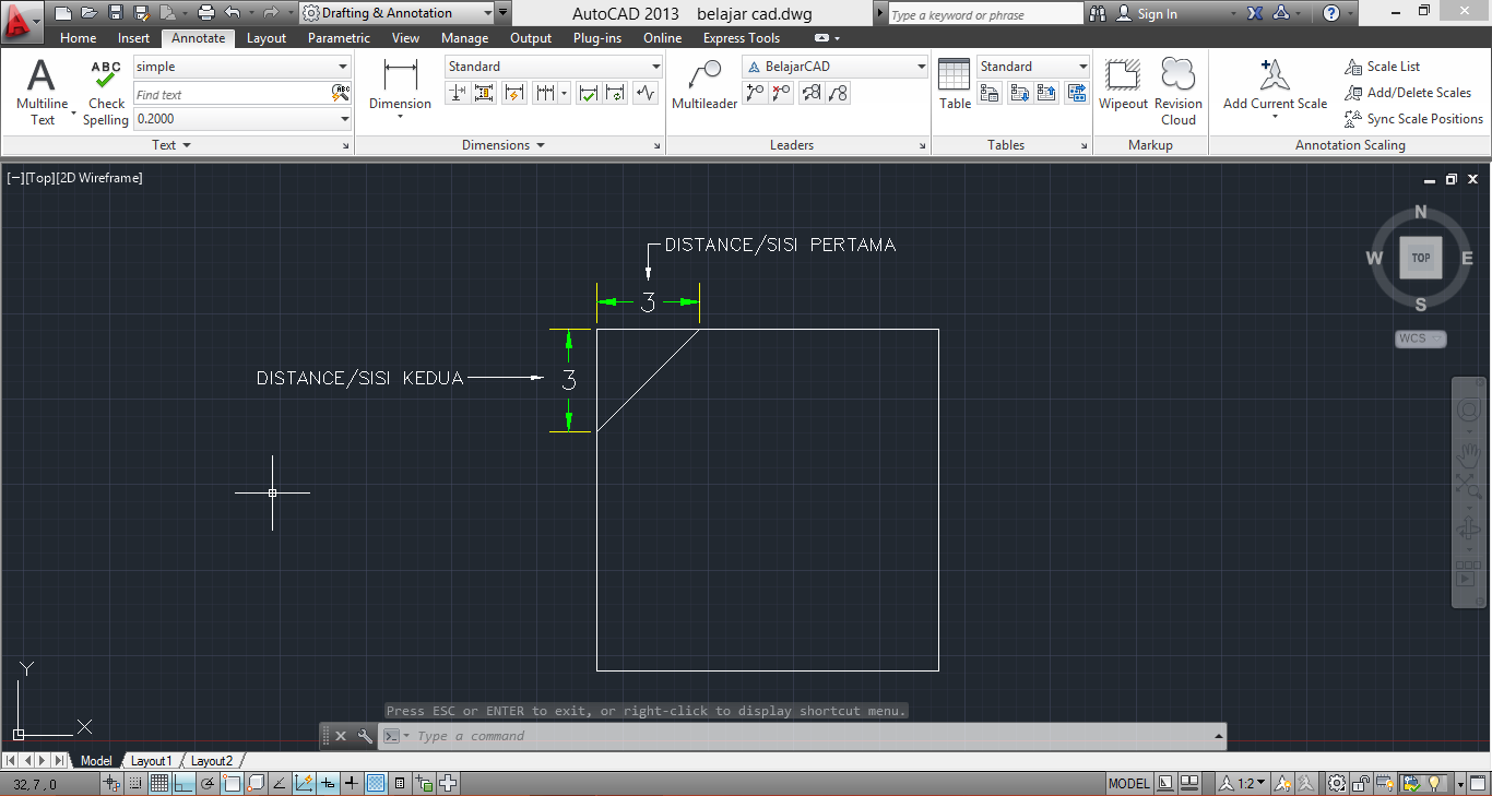 Fungsi Perintah Chamfer di Dalam AutoCAD Serta Cara Penggunaanya Kulicad