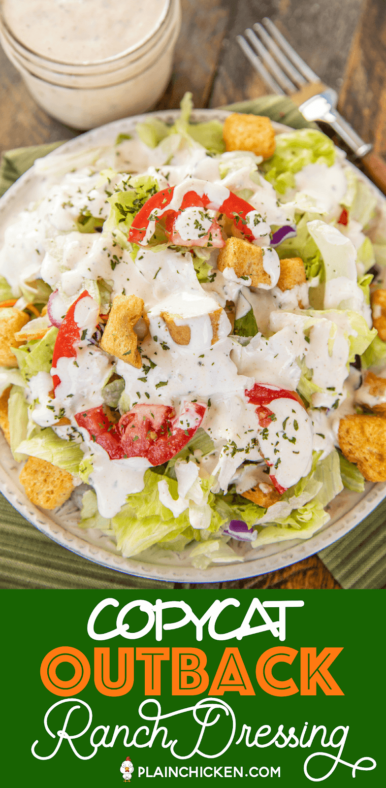 Copycat Outback Ranch Dressing Plain Chicken®