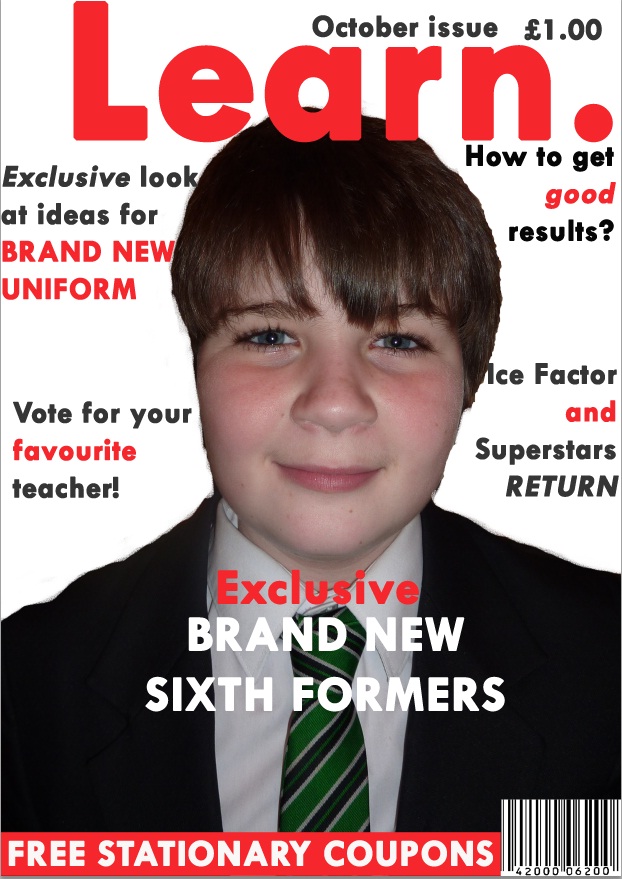 Rebecca Mains Media School Magazine Front Cover Rebecca Mains Media School Magazine Front Cover