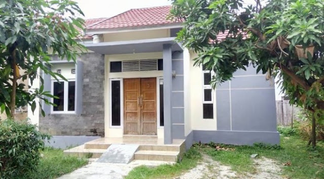 single floor house design in village