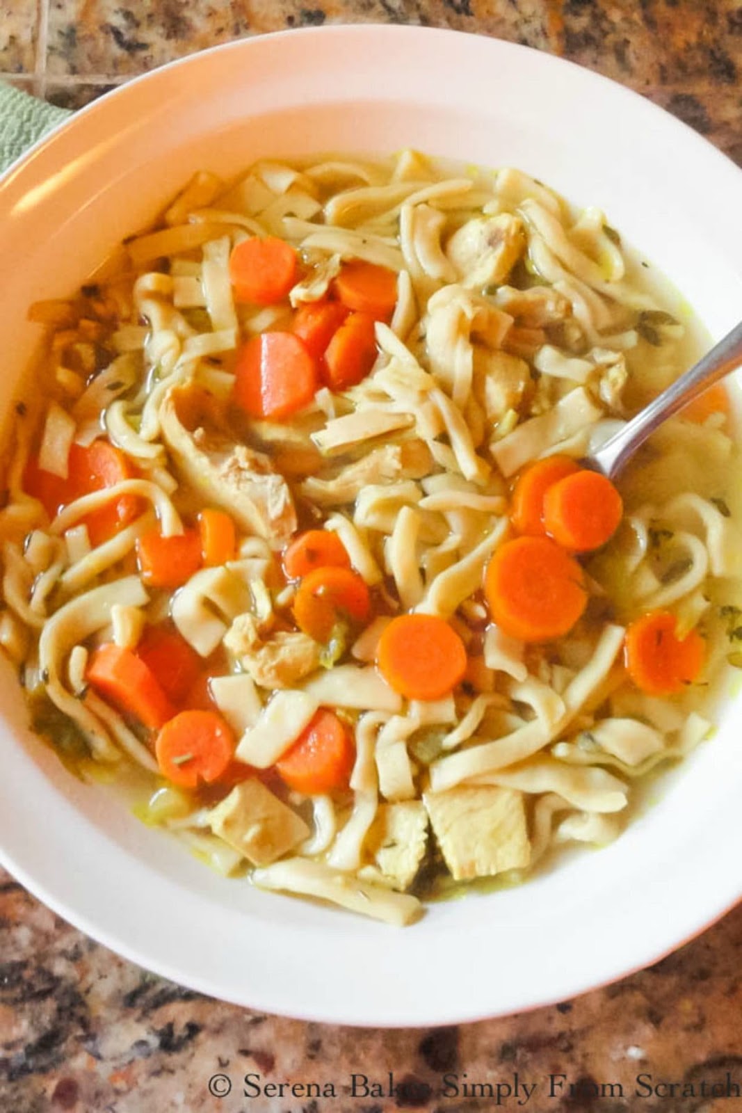 Homemade Chicken Noodle Soup Serena Bakes Simply From  photo