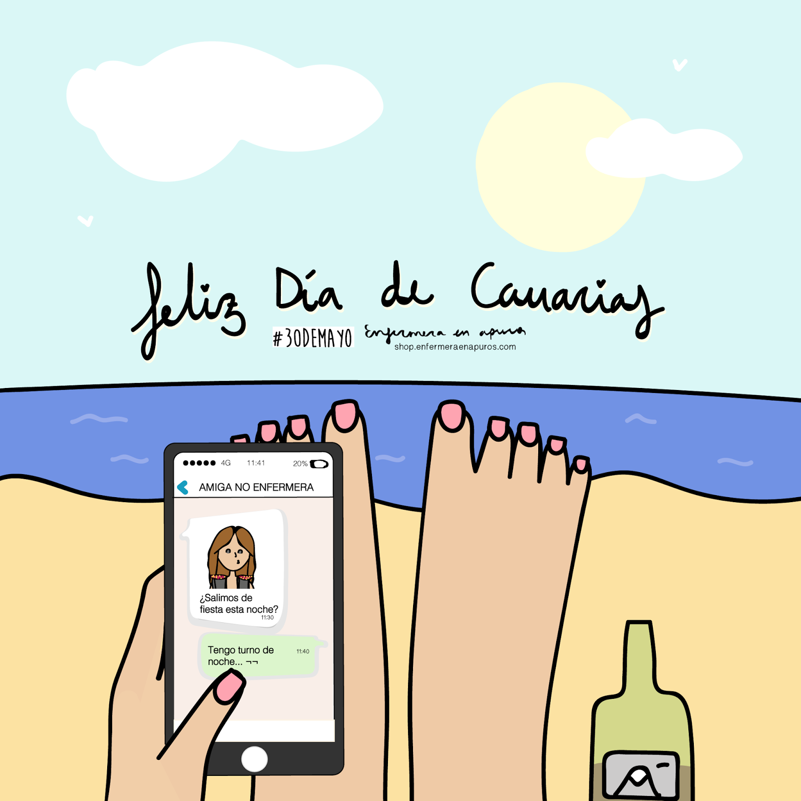 Enfermera en apuros ¡Feliz Día de Canarias!