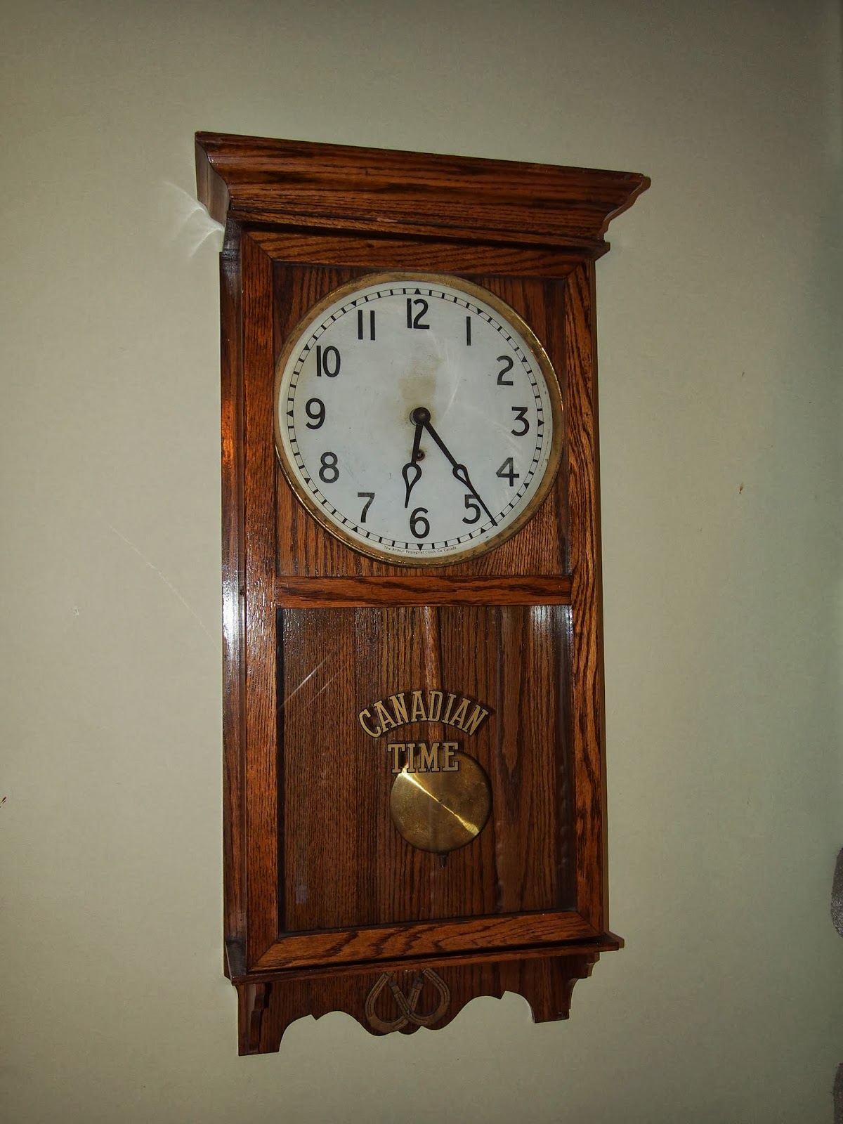 Arthur Pequegnat Canadian Time wall clock