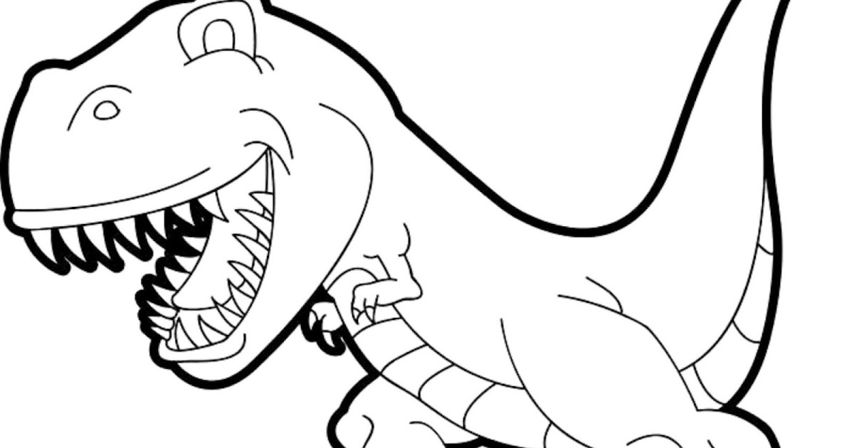 T Rex Coloring Page - Coloring Pages