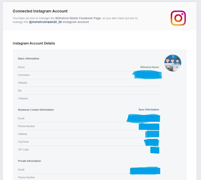 Cara Link akaun Instagram ke profil Facebook saya?