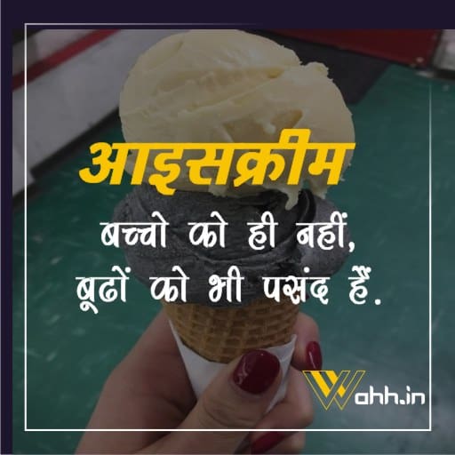 Ice Cream Quotes In Hindi