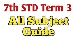 7th STD Term 3 All Subjects Guide 2019-20 