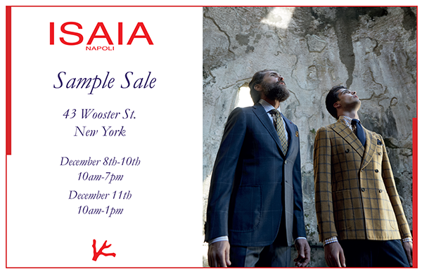 Fashionably Petite Isaia Napoli Sample Sale 12 8 12 11 15