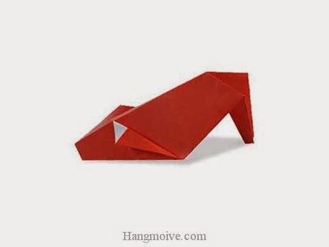 Cách gấp, xếp giày dép cao gót bằng giấy origami - Video hướng dẫn xếp hình đồ thời trang - How to fold a Heel