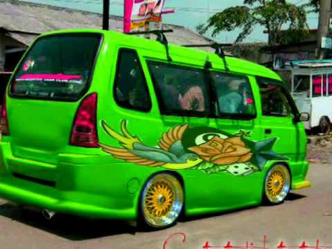 Modifikasi Mobil Angkot Padang Dengan Airbrush Paling Keren 2018