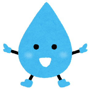 水滴のキャラクター