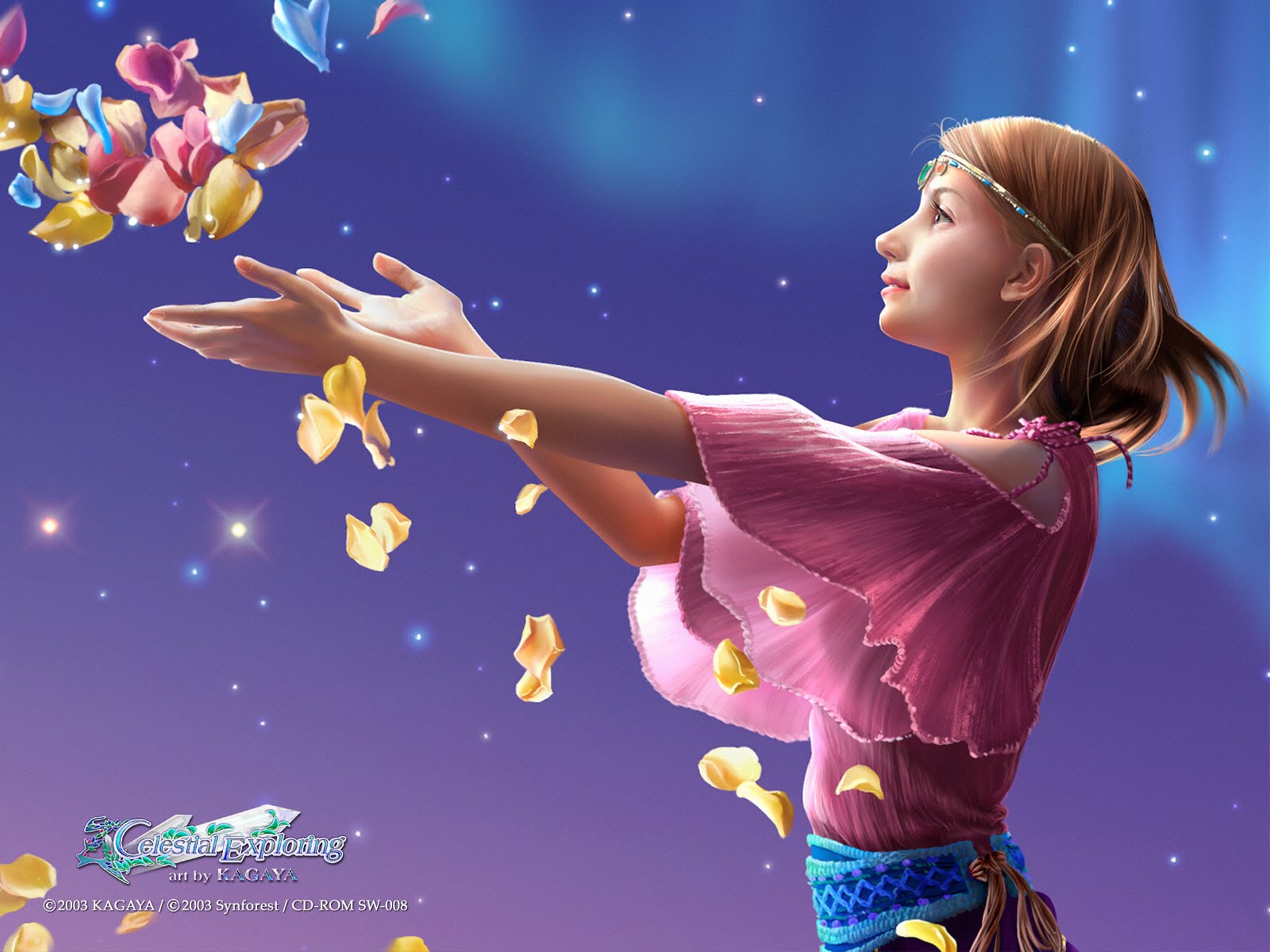Flowers Showering Picture | Free Download xml Blogger Themes