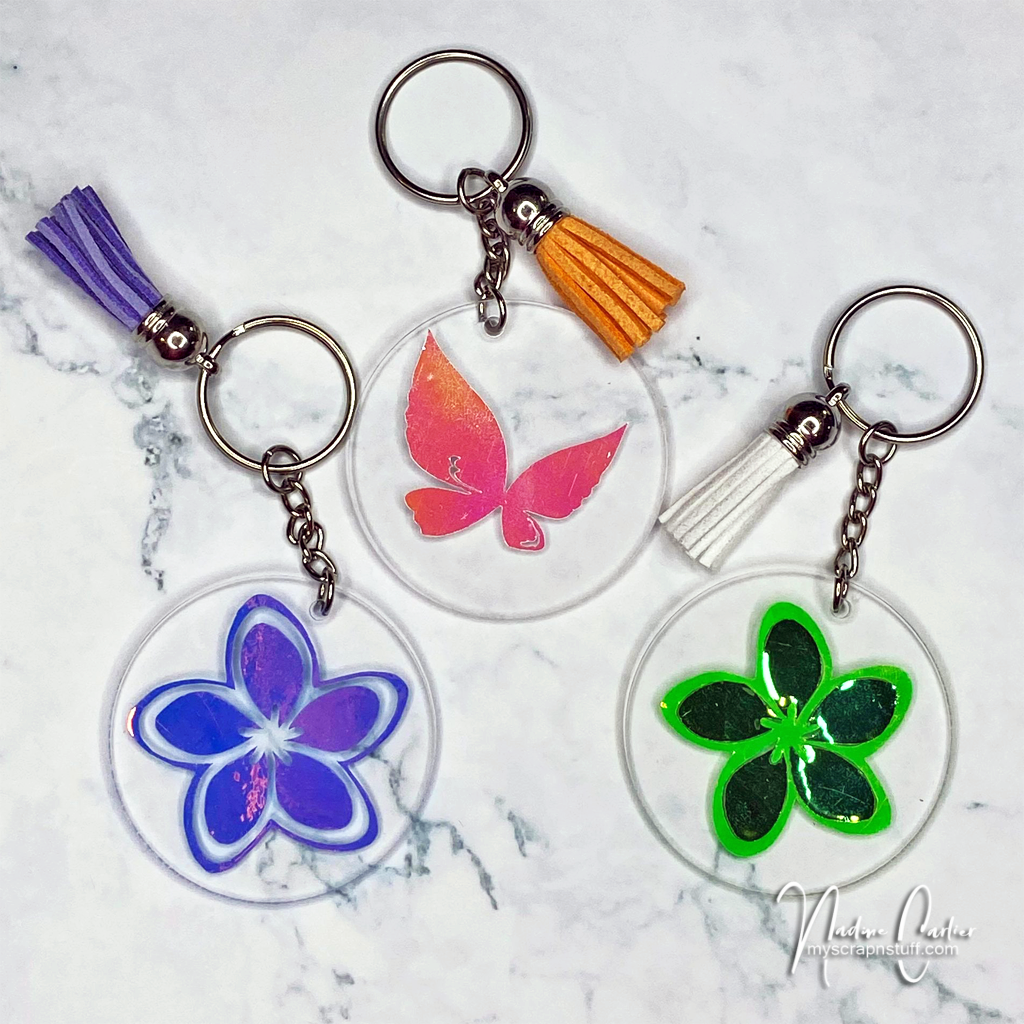 Cute Custom Keychains Using Vinyl Nadine Carlier