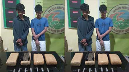 Tersangka narkoba dua Anak Dibawah Umur diamankan Polres Pessel Tersangka narkoba dua Anak Dibawah Umur diamankan Polres Pessel
