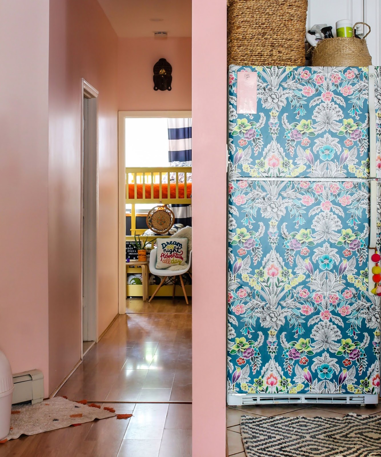 Yep! It's Time To Give That Ugly Fridge A Whole New Life With Removable  Wallpaper - TfDiaries