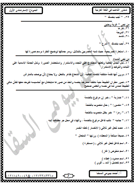 للثانوية العامة 2017.. جميع إجابات نماذج امتحانات الوزارة فى اللغة العربية بنظام البوكلت 3