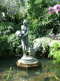Allan Gardens Conservatory 2012 Spring Flower Show leda statue and swan fountain by garden muses: a Toronto gardening blog
