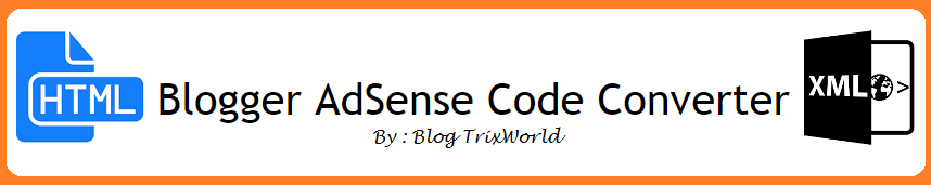 Blogger AdSense Code Converter 