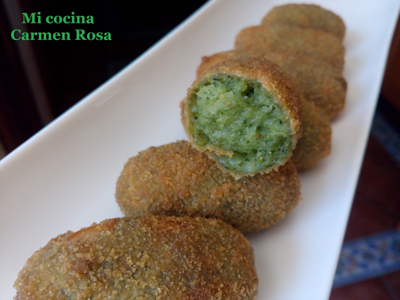 Mi Cocina: CROQUETAS DE ESPINACAS CON PIÑONES