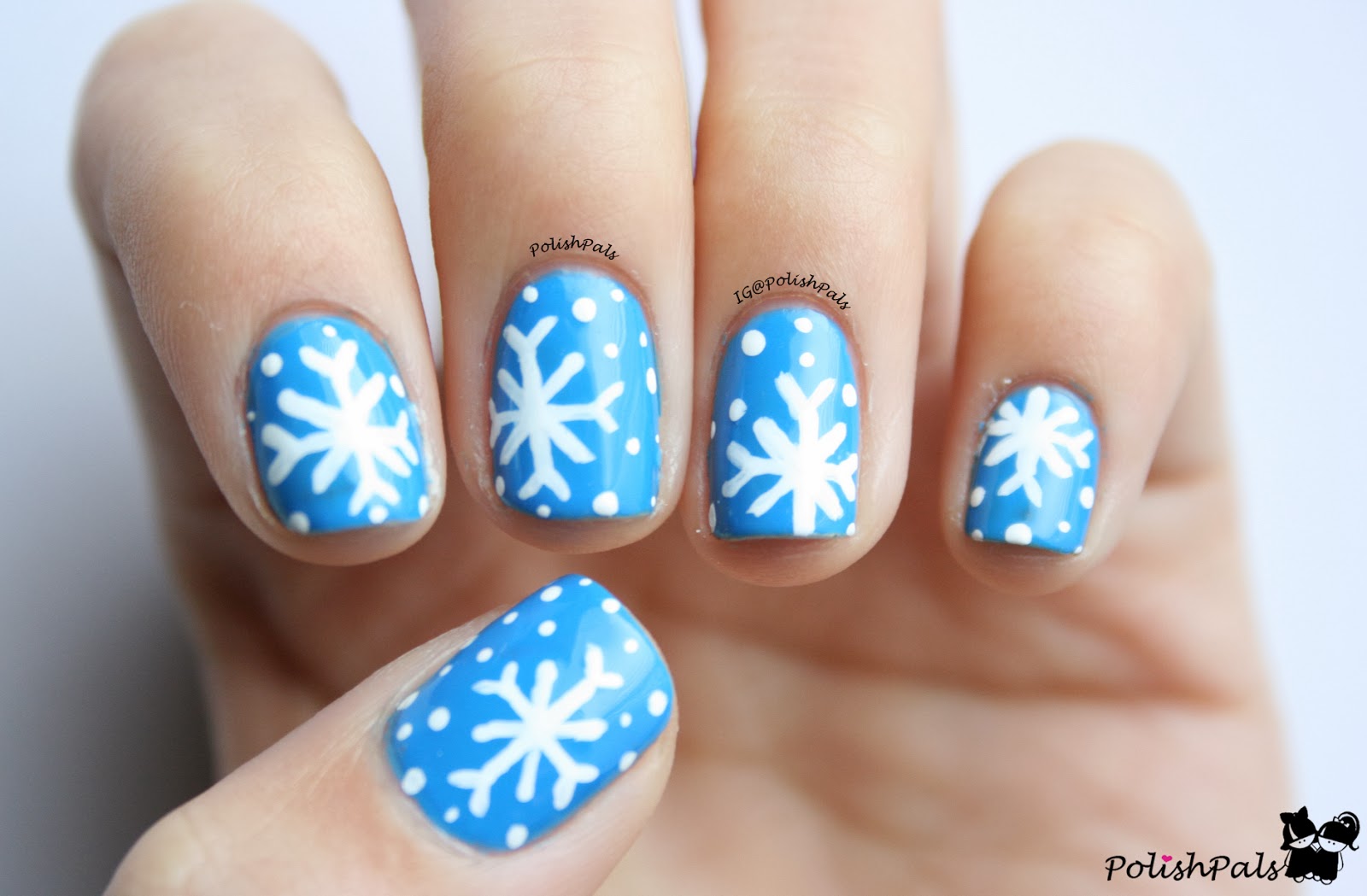 Easy Snowflake Nail Art Tutorial - wide 1