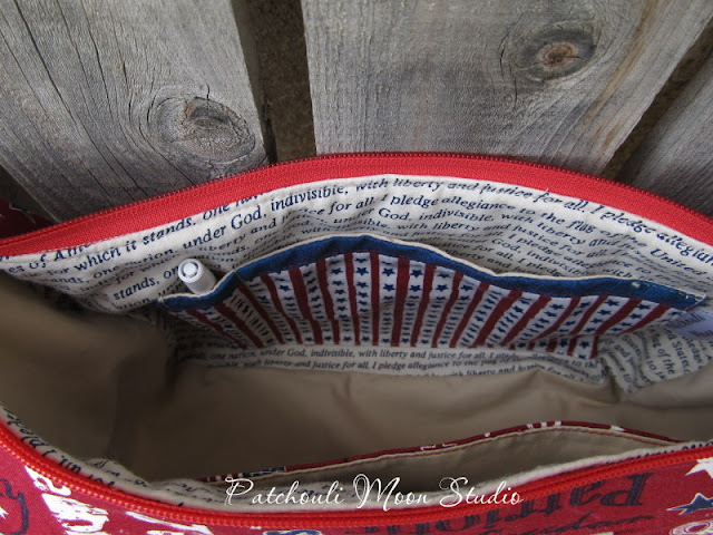 Patchouli Moon Studio~ Happy Hobo in Patriotic Fabric