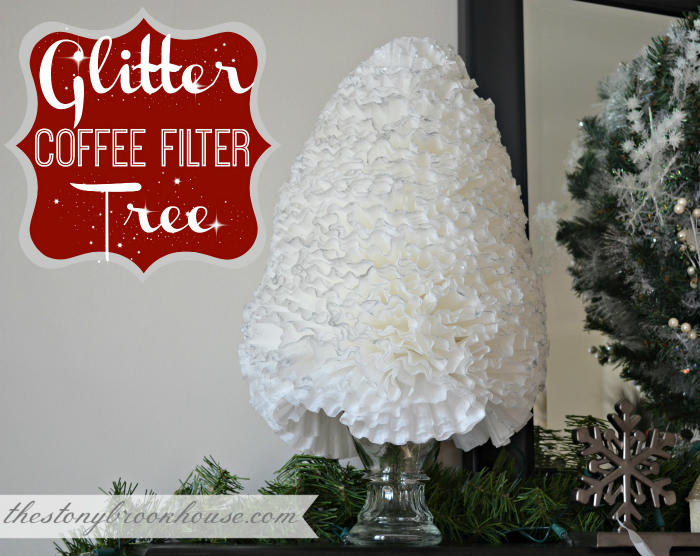 Glitter Coffee Filter Christmas Trees The Stonybrook House