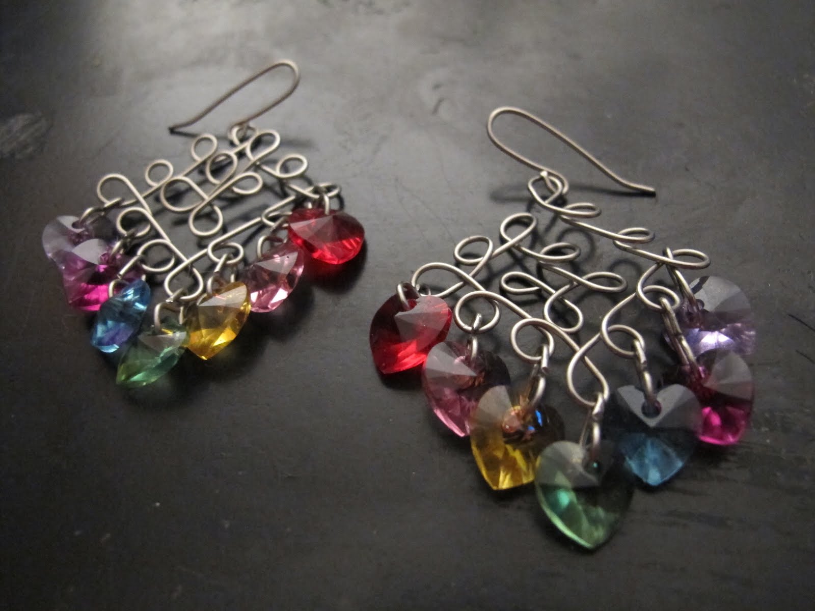 Naomi's Designs Handmade Wire Jewelry Wire wrapped chandelier earring design gallery