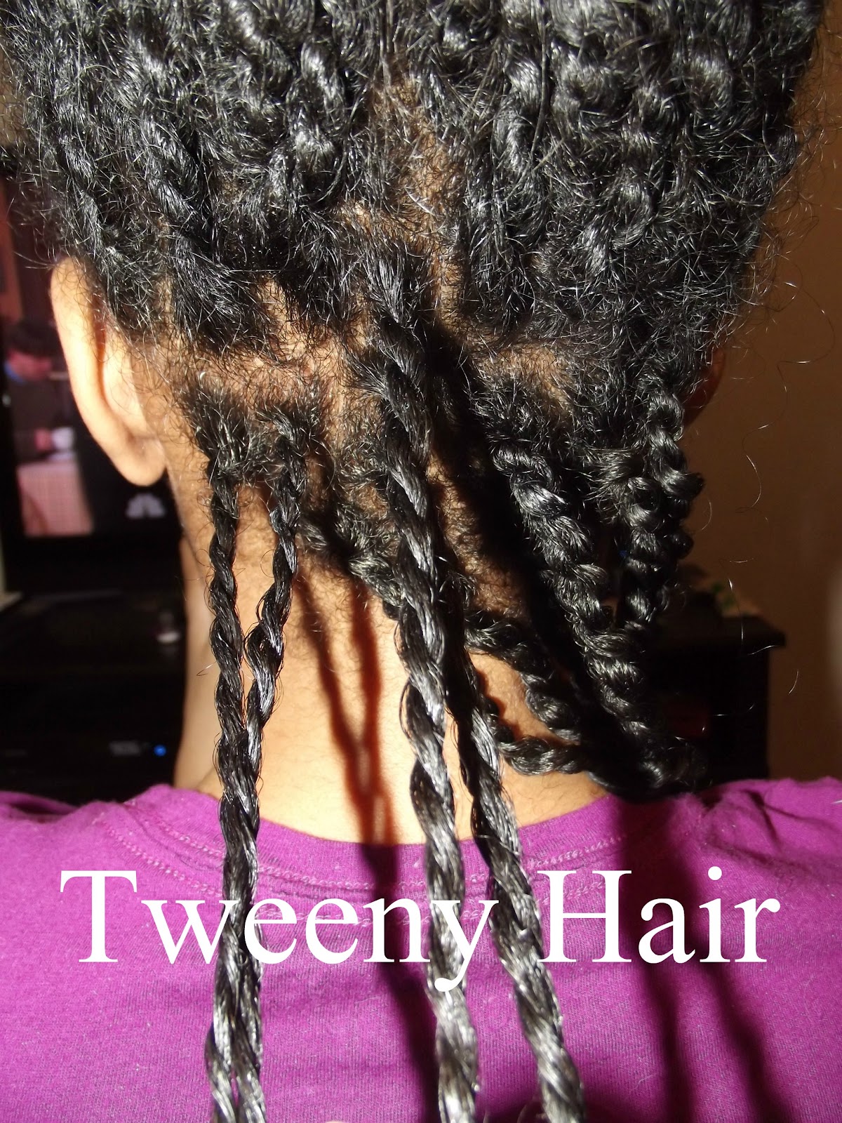 Tweeny Hair Twists to Twists, Still No Comb