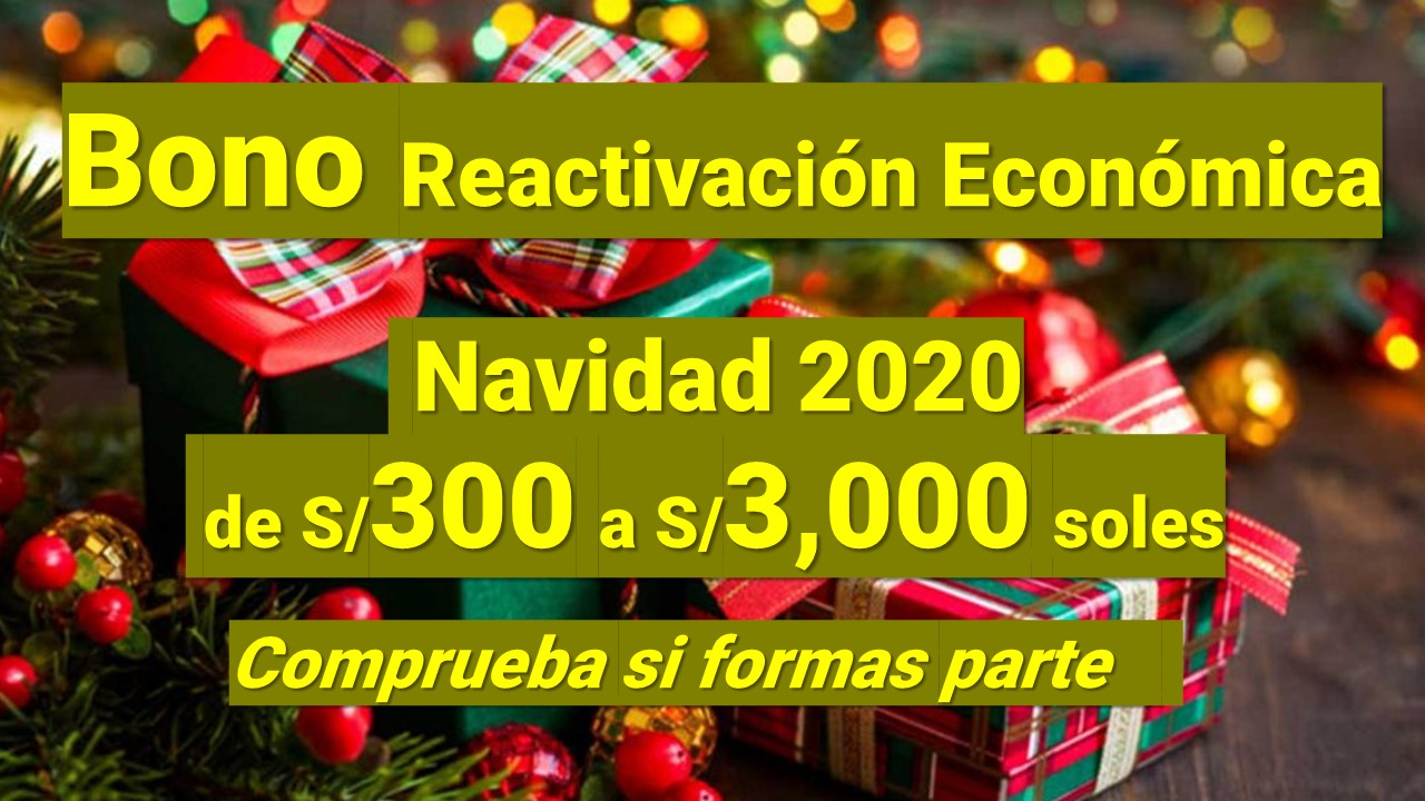 RATIFICADO Bono Navidad de S/300 a S/3,000 soles Verifica si estas comprendido en este bono Es