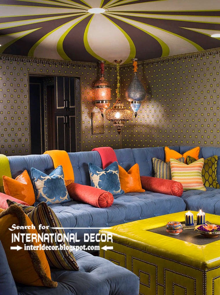 best color combinations, wallpaper and ceiling ideas in the interior 2015
