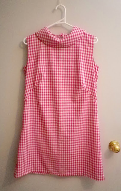 Sewing the 60s: Biba's Pink Gingham dress