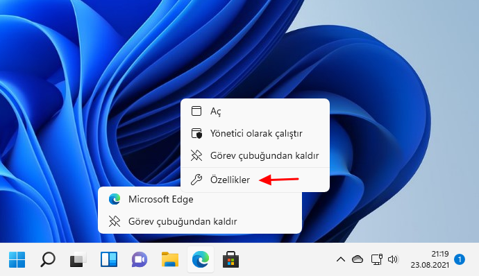 Windows 11'de Microsoft Edge her zaman InPrivate modu nasıl açılır 1 Windows%2B11%2BPro%2Bx64 2021 08 23 21 19 58
